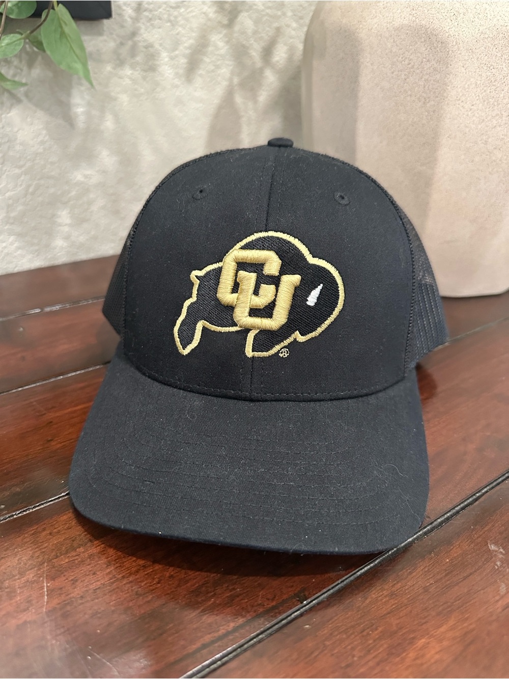 Black and Gold CU Buffalo Trucker Hat